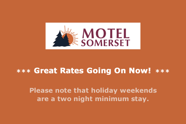 Motel Somerset - 2 Night Minimum for Holidays